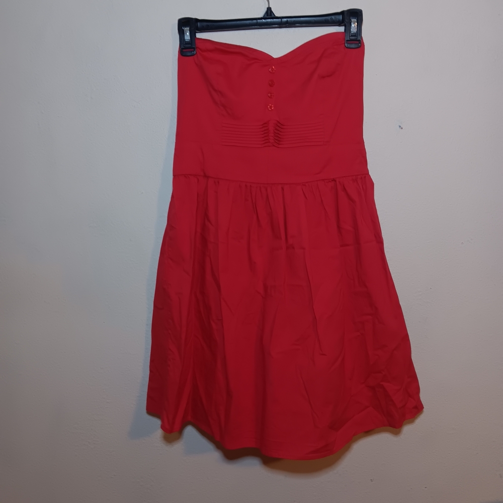 BeBop Red Strapless Sundress